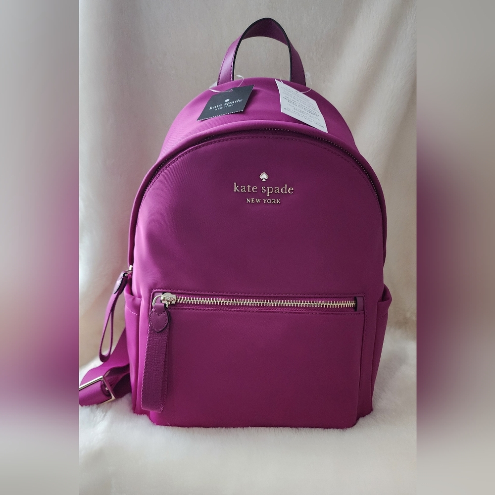 Kate Spade Bright Pink (Baja Rose Chelsea Medium) Backpack NEW with tags.
